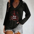 thumbnail image 4 of FDGIU Cute Christmas Graphic Tee for Women, Long Sleeve Crewneck Blouse, Cozy Loose Fit for Holiday Parties, 4 of 6