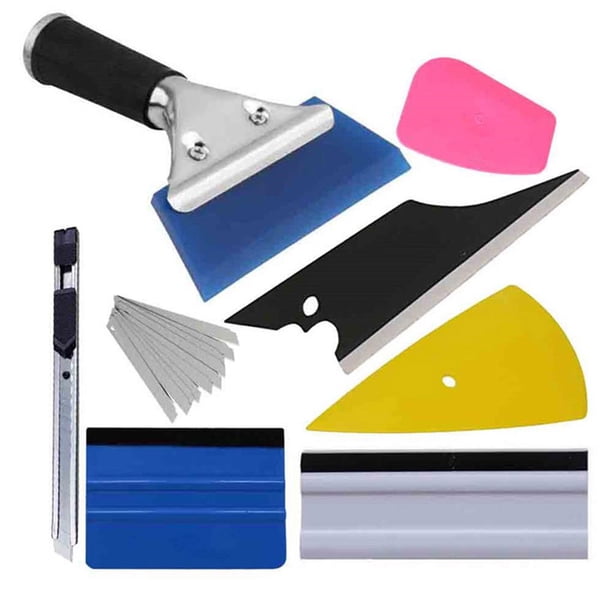 Kenally Juego de herramientas de escurridor para coche, 8 Uds., pegatina para coche, cortador de película, cuchillo, ventana, vehículo, Accesorios para motos Kenally VI003870-00