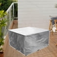 thumbnail image 3 of Feimier PE Transparent Dining Table Protective Cover Square Table Cover Furniture Cover, 3 of 7