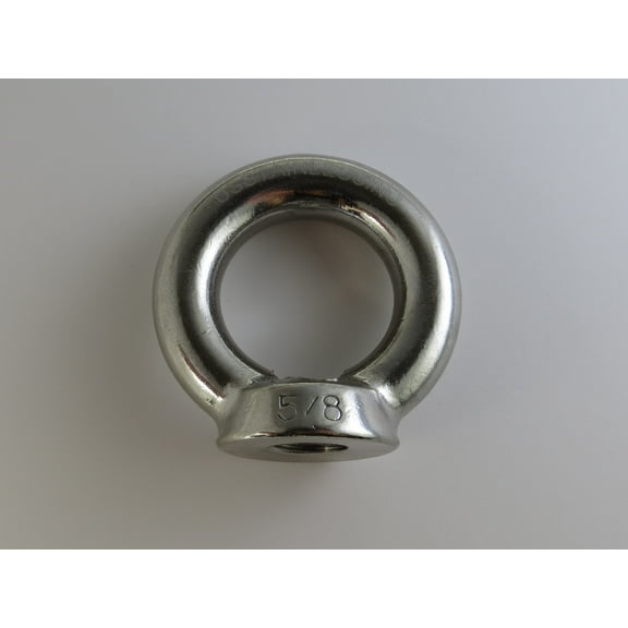Stainless Steel 316 Lifting Eye Nut 5/8" UNC Heavy Duty Marine Grade
