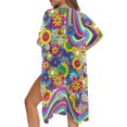 thumbnail image 5 of HELLHERO Flowers Women's Swimsuit Coverups Stylish High Quality Fabrics Fashion Bathing Suit Cover Up, 5 of 6