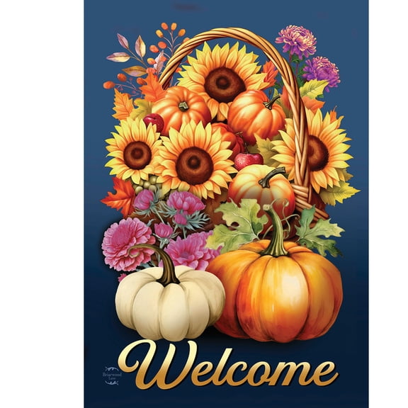 Briarwood Lane Fall House Flag 40x28 For Outdoor Fall Basket For Fall House Flag