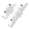thumbnail image 2 of Worgeous 2pcs Multi-purpose Rolling Ruler Plastic Measuring Rolling Ruler for Drawing Design, 2 of 8