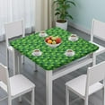 thumbnail image 2 of Squre Elastic Tablecloth with Marijuana Leaf and Weed Aesthetic Prints, Waterproof Vinyl with Backing, Durable and Reusable Table Cover for Dining and Picnic Use, 2 of 5