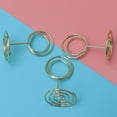 thumbnail image 3 of WHAMVOX 12PCS 50cm Circle Shaped Memo Photo Stand Holder Metal Paper Note Clips for Wedding Party Table Decoration (Golden), 3 of 8