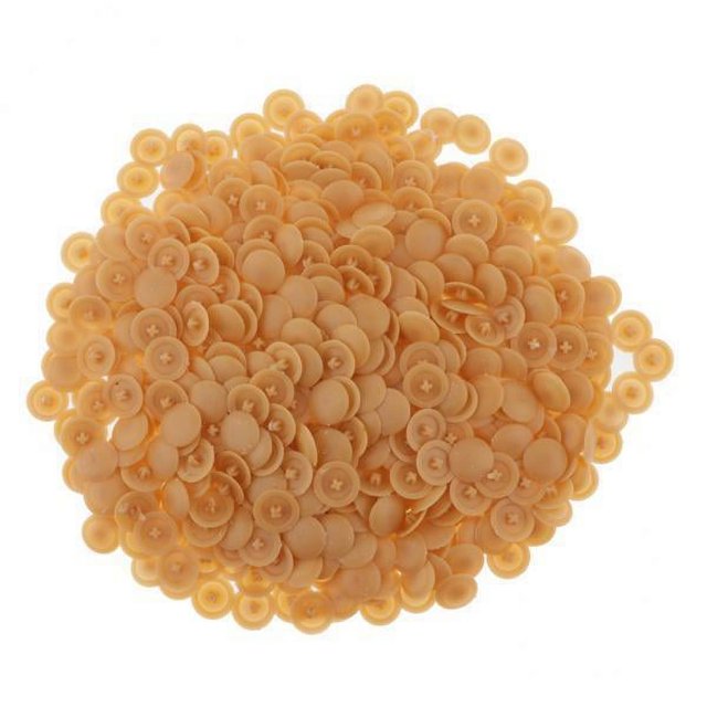 Paquete de 2x10 0/500, Cubierta de Orificio para Tornillo de Rosca, Tapón de Rosca Decorativo para Muebles, Color Naranja 2 piezas