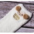 thumbnail image 5 of Loritta Women Cozy Fuzzy Socks, Winter Crew Warm Ankle Girls Slipper Socks 3 Pairs, 5 of 7