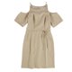 thumbnail image 1 of Bar III Vestido tubo con hombros descubiertos para mujer, beige, mediano, 1 of 2