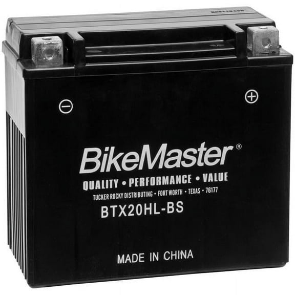 Bike Master 781322 BTX20HL-BS High Performance Maintenance-Free Batteries for 2001-2004 Big Dog Boxer