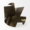 thumbnail image 4 of HomeRoots 392543 18 in. Contempo Abstract Sculpture, Antiqued Gold & Copper, 4 of 5