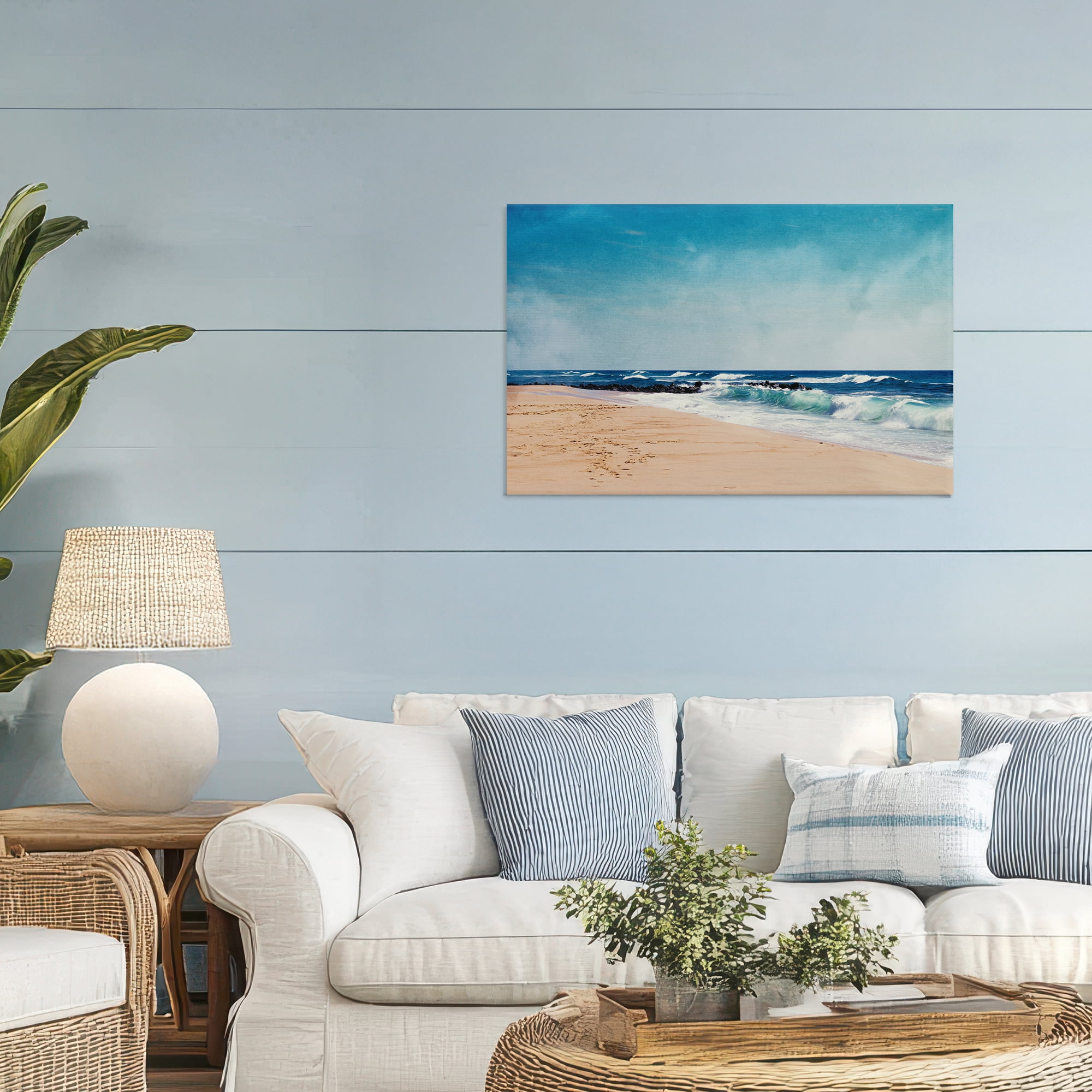 Stupell Industries Atlantic Waves Shoreline Canvas Wall Art, design by Dirk Wüstenhagen
