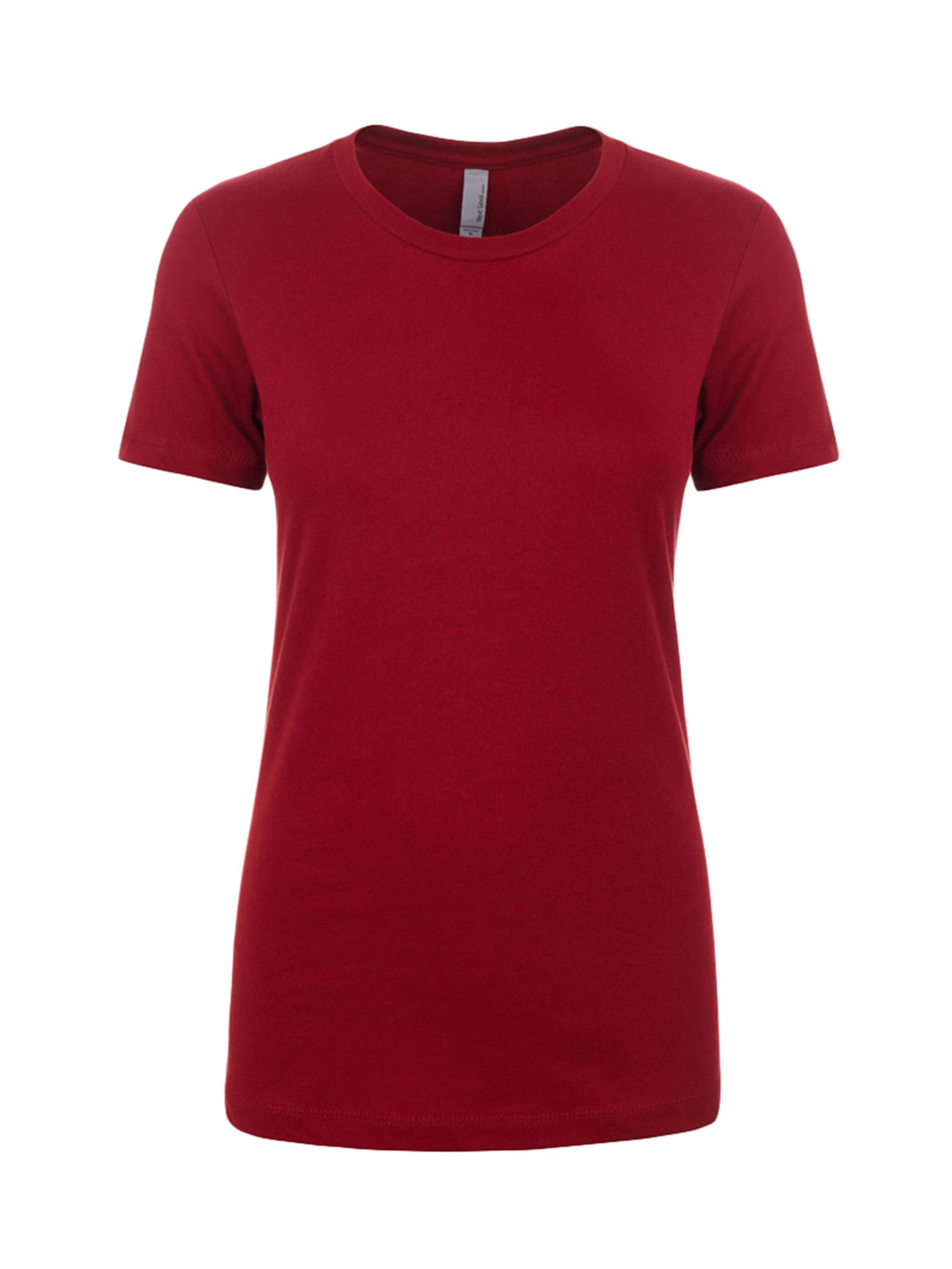 Next Level Women's 1x1 Rib Collar Tear Away label Jersey T-Shirt, Style ...