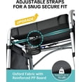 thumbnail image 3 of Walker Tray for Folding Walker – Foldable Tray for Walkers with Side Pockets & Cup Holder, Spill-Proof, Easy Install with Straps, Fits Rolling Walkers with Side Bars, for Meals & Drinks, 3 of 8