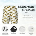 thumbnail image 5 of Lsque Mens Swim Trunks Leopard Print Pattern - Bathing Suit Compression Liner - Beach Swim Shorts Swimwear - (S-3XL) - Stretch Quick Dry -Medium, 5 of 9