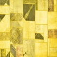 thumbnail image 1 of Ahgly Company Machine Washable Indoor Square Patchwork Yellow Transitional Area Rugs, 8' Square, 1 of 4