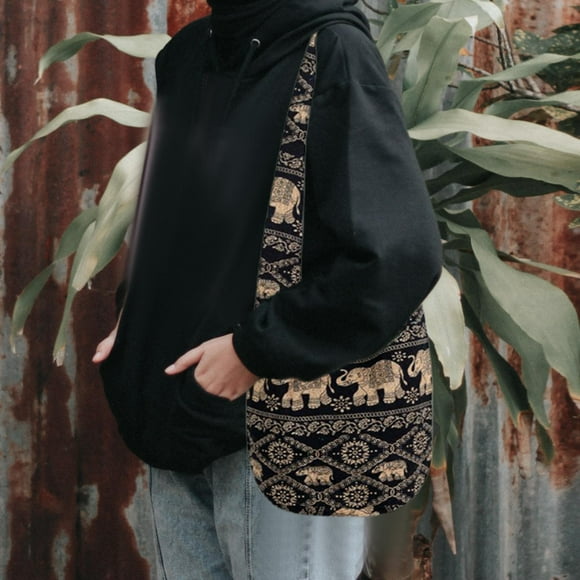 Lino Hobo Bolsas Bandolera Mensajero Monederos Hippie Tote Cremallera A Colcomx Hobo bolsillo bandolera