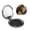 Round Shape, variant on Vintage Horse Western Retro Portable Double-Sided Face Mirror Square, Magnifying Compact Pocket Mirror with PU Leather Cover