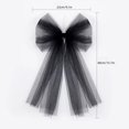 thumbnail image 3 of Virelaxpo Sheer Mesh Bow Decoration with Flowing Ribbons, Layered Hanging Bow Ornament for Christmas Tree Wedding Party Home Decor, 3 of 5