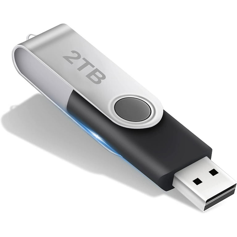 2TB USB Flash Drive High Speed Portable 2000GB Metal Swivel Memory Stick for PC Laptop Walmart
