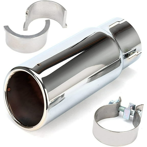 YIUIY Compatible with 2005-2023 Toyota Tacoma Chrome Exhaust Tip Clamp-on New Pt932-35162