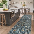 thumbnail image 2 of KUETH 2.5X10 Vintage Floral Runner Rug Machine Washable Rugs for Living Room, Non Slip Flat Pile Rug with Rubber Backing, Boho Rug for Entryway Hallway Kitchen and Corridor, 2 of 12