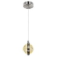 thumbnail image 2 of CWI Lighting Salvador 4 in LED Integrated Polished Nickel Pendant, 2 of 5