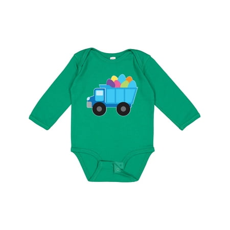 

Inktastic Easter Egg Truck Boys Gift Baby Boy Long Sleeve Bodysuit
