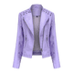 thumbnail image 5 of Pntutb Chaqueta de motorista con solapa a la moda para mujer Abrigo con cremallera Biker Short Punk Cropped tops Rollbacks Pntutb Pntutb-3869, 5 of 5