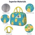 thumbnail image 4 of Lunch Bag Lunch Box for Women Reusable Insulated Lunch Bags,Water-Resistant Pineapple Cooler Lunch Tote Bag, Large Capacity for Work Travel Picnic, 4 of 6