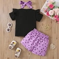 thumbnail image 4 of UAYOTSE Toddler Baby 6M 12M 18M 2T 3T Girl Outfits Floral Summer Clothes Infant Spring Ruffle Sleeve Shirt Tops Cute Shorts Set,Sizes 4-5 Years, 4 of 7