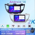 thumbnail image 2 of Radio para coche Android para HYUNDAI TUCSON IX35 3 2015 2016 2017 2018 Multimedia para automóvil 5G DVD Wifi Receptor estéreo Cámara para vehículo, 2 of 5