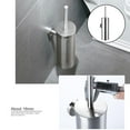 thumbnail image 4 of Cepillo de baño minimalista de acero inoxidable de pared con soporte para limpieza profunda espejo de plata, 4 of 8