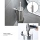 thumbnail image 4 of Cepillo de baño minimalista de acero inoxidable de pared con soporte para limpieza profunda espejo de plata, 4 of 8