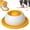 Yellow-Cat, variant on Dog Lick Bowl, Dog Cat Enrichment Toys - Interactive Slow Feeder & Anxiety Relief Treat Dispenser with Non-Slip Base for Puppy Kitten Mental Stimulation.