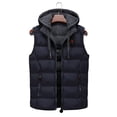 thumbnail image 2 of Vedolay Jackets for Men Thick Warm Parka Jackets Hooded Outwear Dark Blue,L, 2 of 4