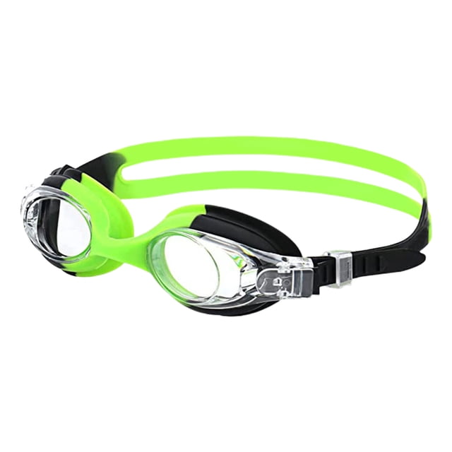 Kuymtek Gafas para Gafas Natación Cómodas para 3 A 14 Años (negro Verde)