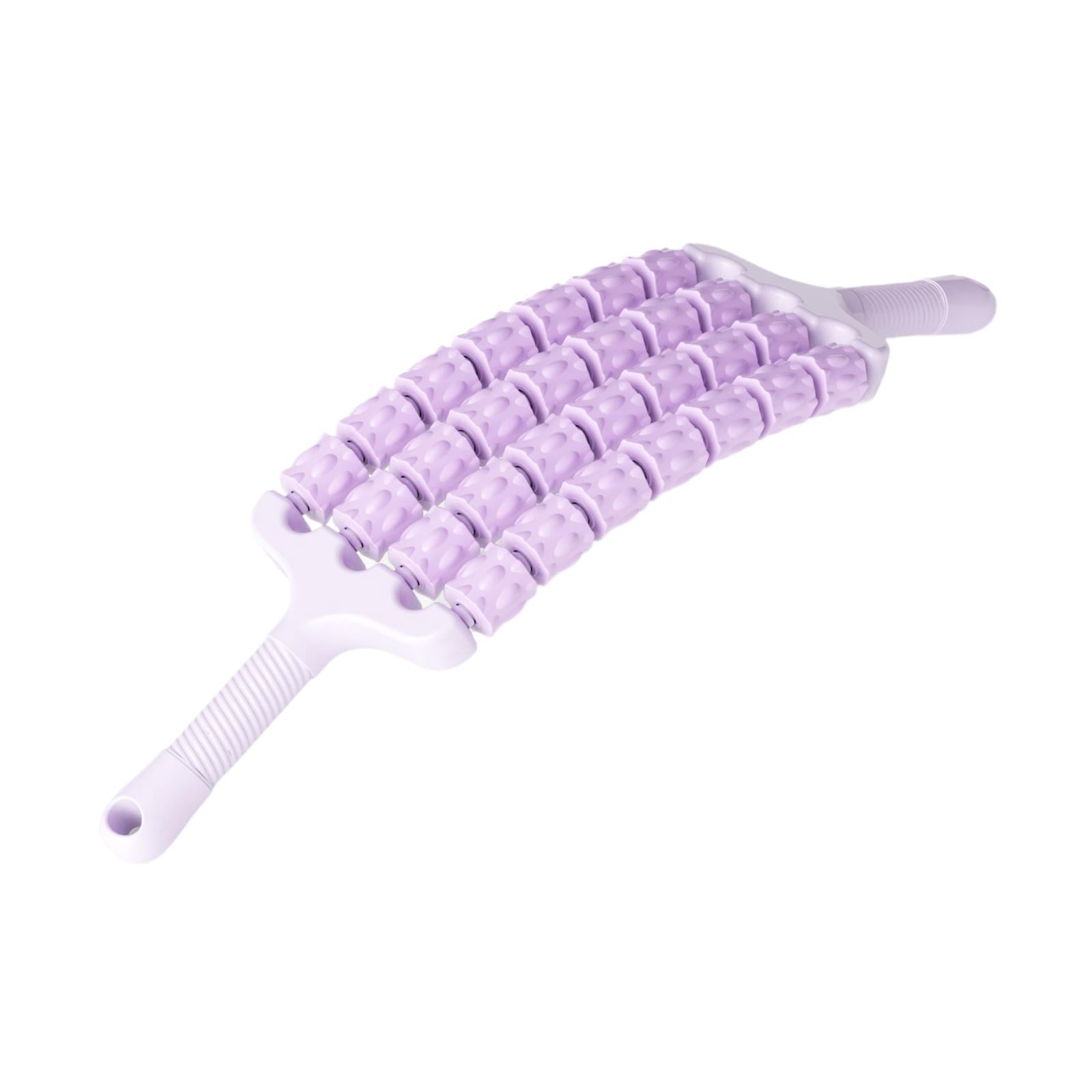 Dualoai Massage Roller Stick Body Muscle Relaxation for Exercise Outdoor Indoor Back Purple