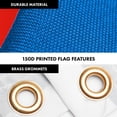 thumbnail image 4 of G128 Combo Pack: 6 Ft Twist Free Aluminum Spinning Flagpole (White) & Equatorial Guinea Flag | 3x5 Ft | LiteWeave Pro Series Printed 150D Polyester | Pole with Flag Included, 4 of 9