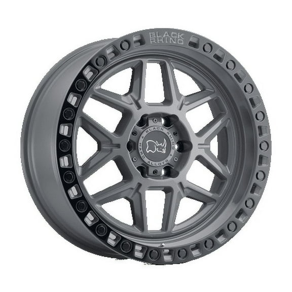 Black Rhino Kelso 20X9 6X114.3 18Et 112.1Cb Battleship Gray W/ Black Ring Wheel