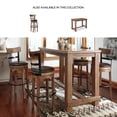 thumbnail image 6 of Signature Design by Ashley Pinnadel Swivel Bar Stool, Light Brown, Upholstered Pub Height Chair with 360-Degree Swivel and Faux Leather Seat, 6 of 7