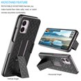 thumbnail image 3 of For Moto G Power 5G 2024 Case, Motorola Moto G Power 5G 2024 Phone Case with Belt Clip Holster and Kickstand, eBizWare Heavy Duty Shockproof Rugged Full Body Protective Cover - Black, 3 of 11