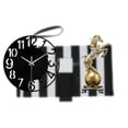 thumbnail image 2 of Reloj De Pared Acrílico, Arte Decorativo, Artesanía, Adorno Coleccionable, Figura De Resina, Estatua Moderna, Silencioso, Simple, Redondo, Para Hotel, Oficina, Hogar, Sala De Estar., 2 of 8