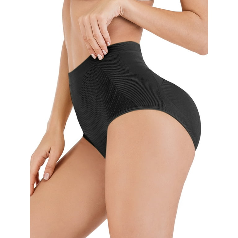 SAYFUT Women's High Waist Control Tummy Brief Soft Underwear Lift Butt  Ladies Panty Shapewear