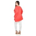 thumbnail image 4 of Blusa con detalles bordados Roman Fashion /Tallas Extras, 1-205N (Coral) coral 42, 4 of 5