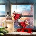 thumbnail image 5 of Christma Santa Ornaments Tree Decorations Dancing Flying Angels Vintage Resin Angel Pendant for Xmas Home Window Decor (B), 5 of 6