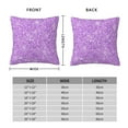 thumbnail image 2 of Pofeuu Lilac Glittering Print Double-sided plush pillowcase Square Throw Pillow Covers Pillows Cover for Living Room Bedroom Sofa Couch Cushion Cover（No pillow core）-22"x22", 2 of 7