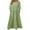 Green #6, variant on Summer Dresses , Women Short-Sleeved Crew Neck Dress Casual Printed T-Shirt Dress Knee-Length Holiday Dress Leisure White M