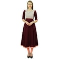 thumbnail image 2 of Bimba Women Designer Flared Anarkali Dress Cotton Kurta Chic Custom Kurti Long Tunic, 2 of 9