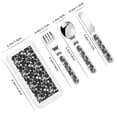 thumbnail image 2 of Kdxio Seamless Pattern With Skulls Toddler Utensils Set - Kids Silverware Set, Set Kids Utensils Set with Case for Preschooler Children, 2 of 8