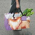 thumbnail image 7 of Pixel Dog Large Capacity Reusable Foldable Oxford Cloth Grocery Bags: Multifunctional Storage and Easter Basket, 7 of 7